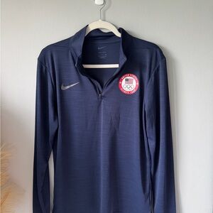 Nike Navy Team USA Olympic Pullover